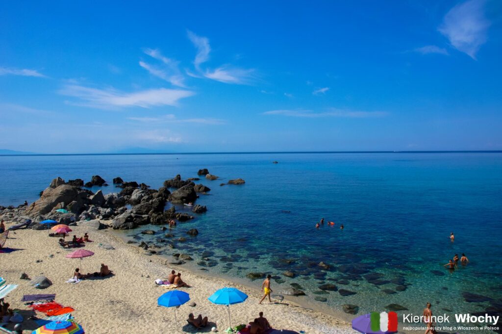 plaża Santa Maria, Capo Vaticano, Kalabria, Włochy (fot. Łukasz Ropczyński, kierunekwlochy.pl)