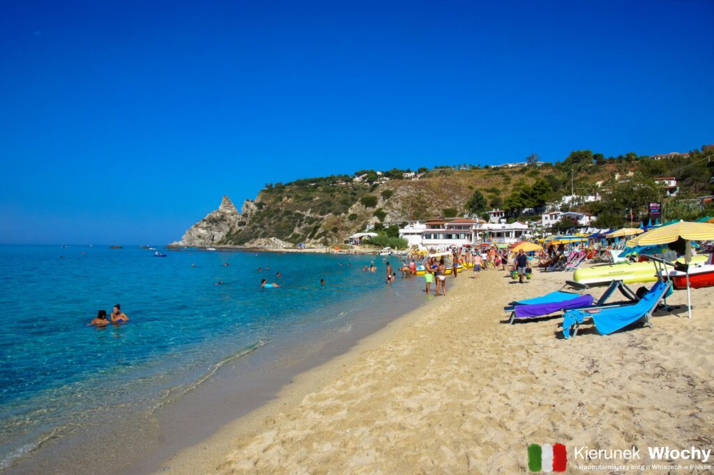 plaża Grotticelle, Capo Vaticano, Kalabria, Włochy (fot. Łukasz Ropczyński, kierunekwlochy.pl)