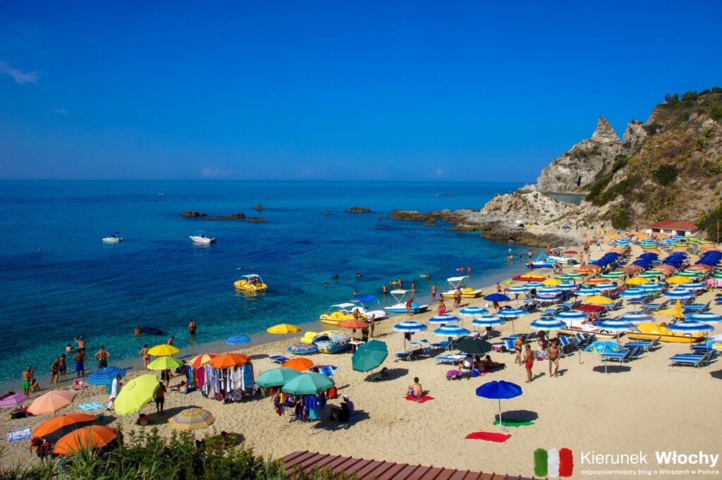 plaża Grotticelle, Capo Vaticano, Kalabria, Włochy (fot. Łukasz Ropczyński, kierunekwlochy.pl)