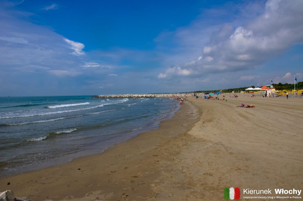 plaża w Cavallino – Treporti, sąsiedztwo Wenecji, Włochy (fot. Łukasz Ropczyński, kierunekwlochy.pl)