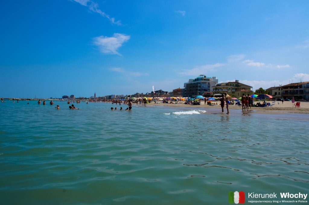 plaża w północnej części Civitanova Marche, Włochy (fot. Łukasz Ropczyński, kierunekwlochy.pl)