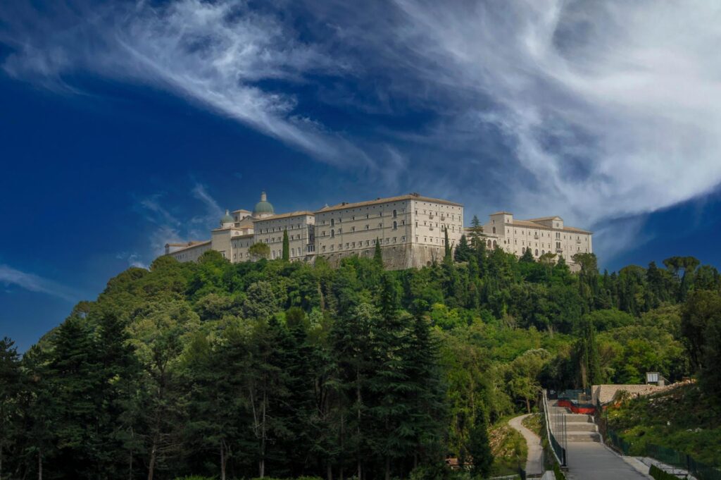 klasztor na Monte Cassino, Lazio, Włochy