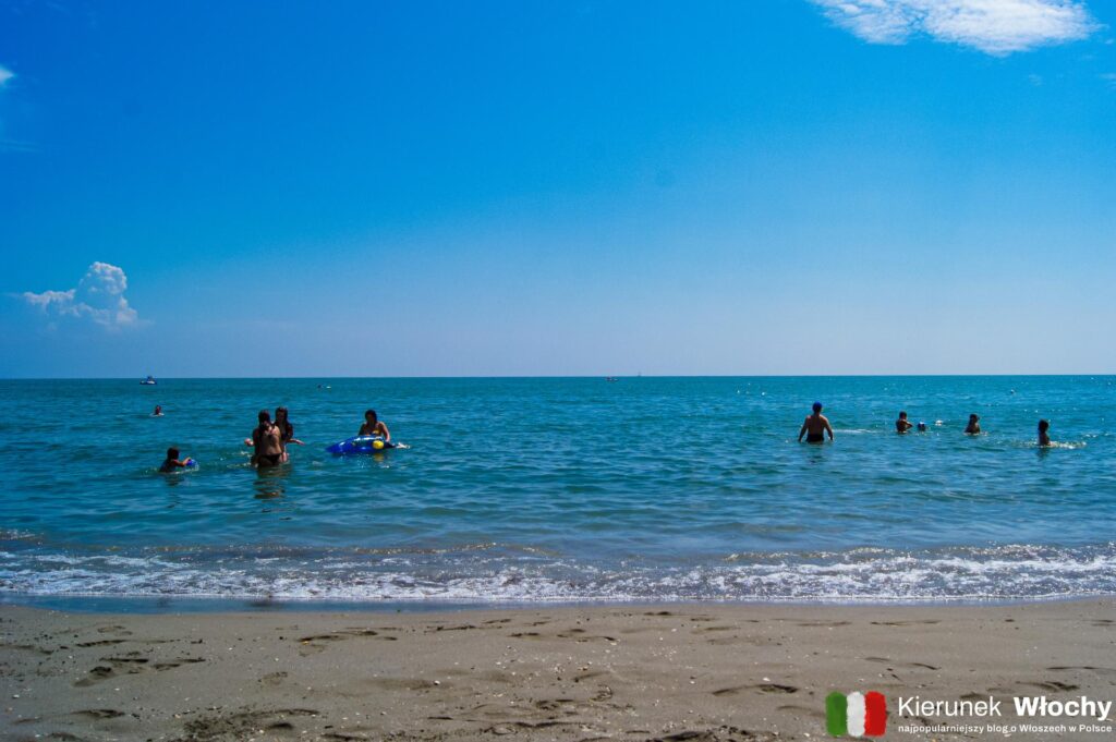plaża w Eraclea Mare, Wenecja Euganejska, Włochy (fot. Łukasz Ropczyński, kierunekwlochy.pl)