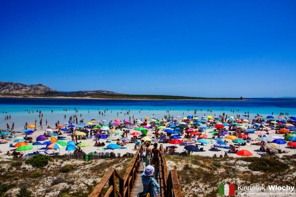 plaża La Pelosa, Sardynia, Włochy (fot. Łukasz Ropczyński, kierunekwlochy.pl)