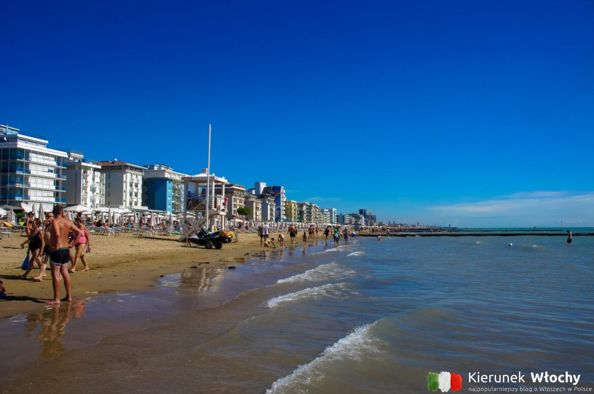 plaża w Lido di Jesolo, Veneto, Włochy (fot. Łukasz Ropczyński, kierunekwlochy.pl)