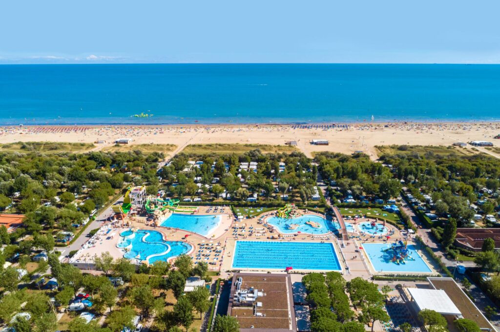 pięciogwiazdkowy kemping Marina di Venezia znajduje się tuż przy plaży w Cavallino - Treporti, Włochy (fot. materiały Eurocamp Polska)