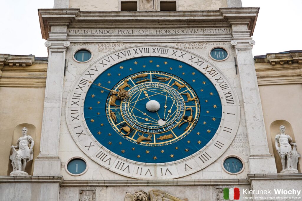 zegar astronomiczny Torre dell'Orologio, Padwa, Wenecja Euganejska, Włochy (fot. Łukasz Ropczyński, kierunekwlochy.pl)