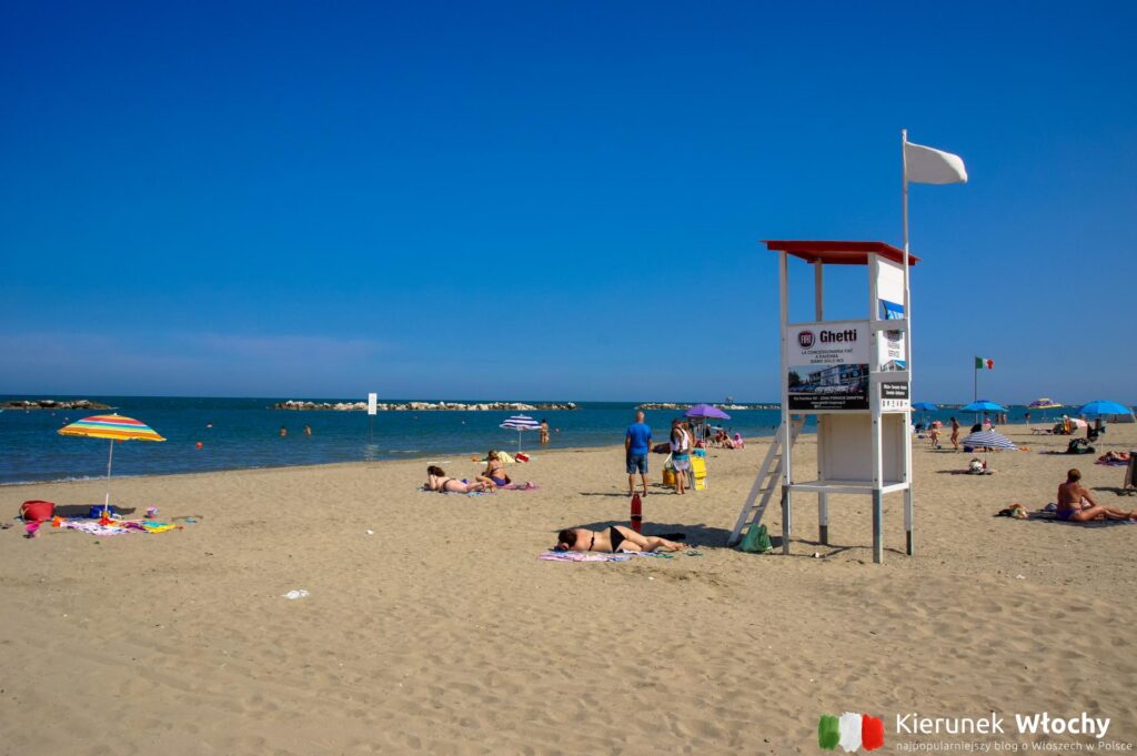 plaża w Lido Adriano koło Rawennny, Emilia-Romagna, Włochy (fot. Łukasz Ropczyński, kierunekwlochy.pl)