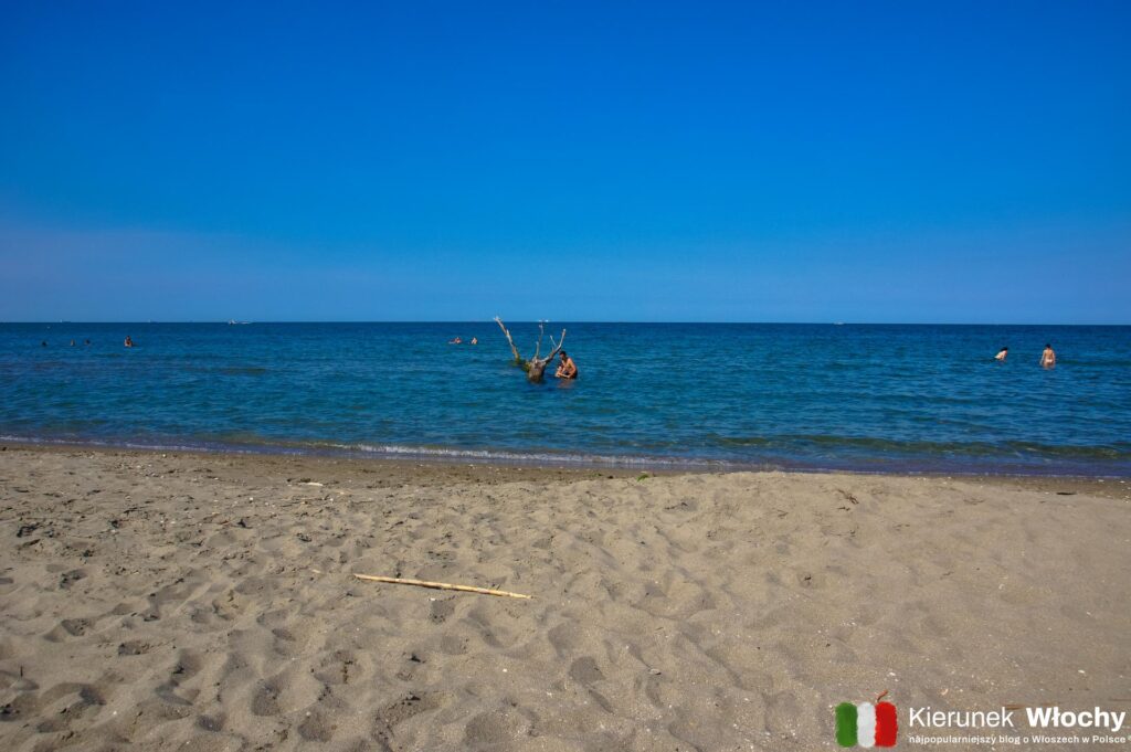 naturalna plaża Porto Caleri znajdująca się w południowej części Rosolina Mare, Włochy (fot. Łukasz Ropczyński, kierunekwlochy.pl)