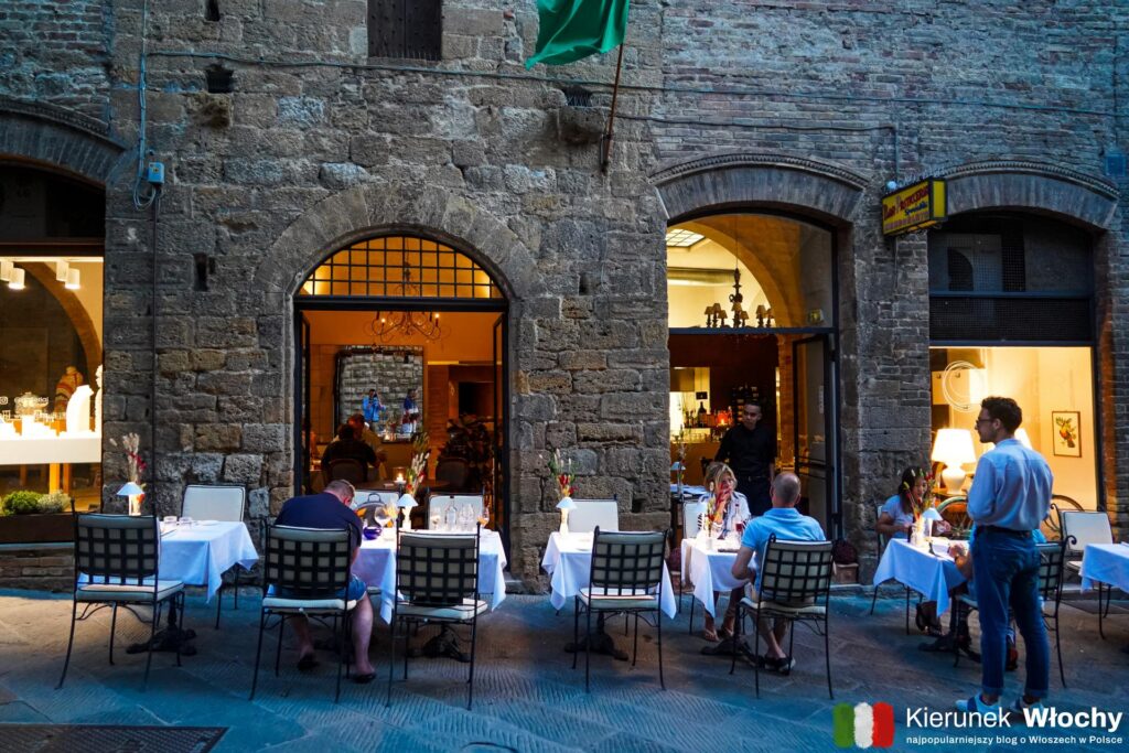 Olivieri Bistrot w San Gimignano, Toskania, Włochy (fot. Łukasz Ropczyński, kierunekwlochy.pl)