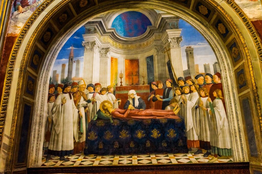 fresk w Kaplicy Santa Fina w katedrze w San Gimignano, Toskania, Włochy (fot. William Perry)