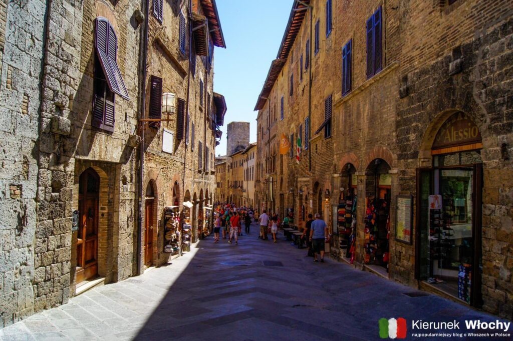 historyczne centrum San Gimignano, Toskania, Włochy (fot. Łukasz Ropczyński, kierunekwlochy.pl)