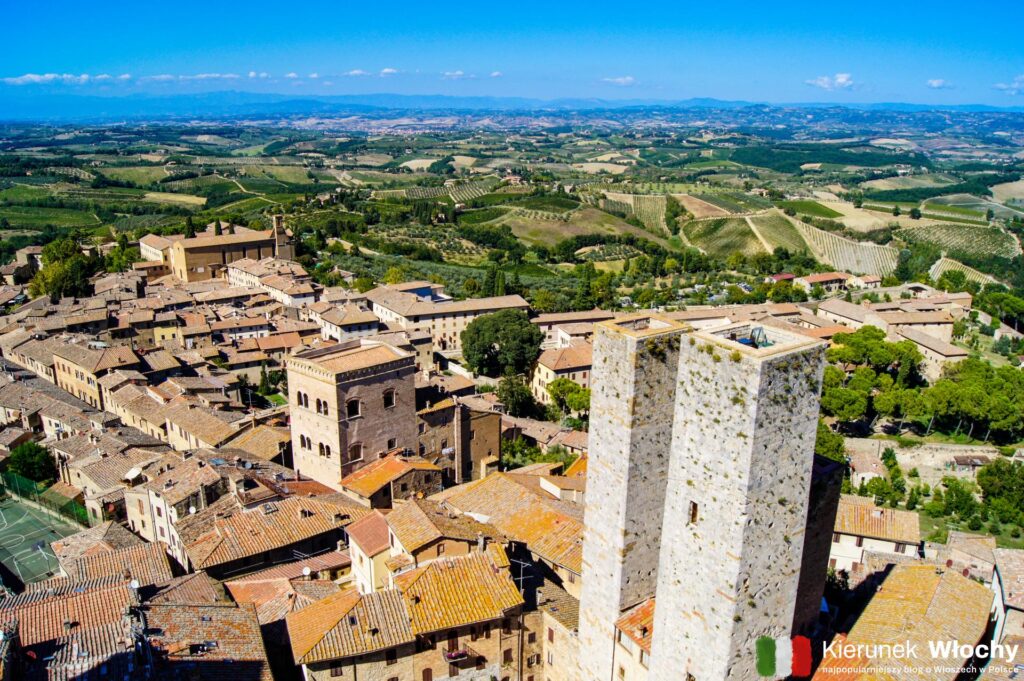 San Gimignano – czyli średniowieczny Manhattan w sercu Toskanii. Na zdjęciu panorama miasta, którą podziwiałem z Torre Grossa (fot. Łukasz Ropczyński, kierunekwlochy.pl)