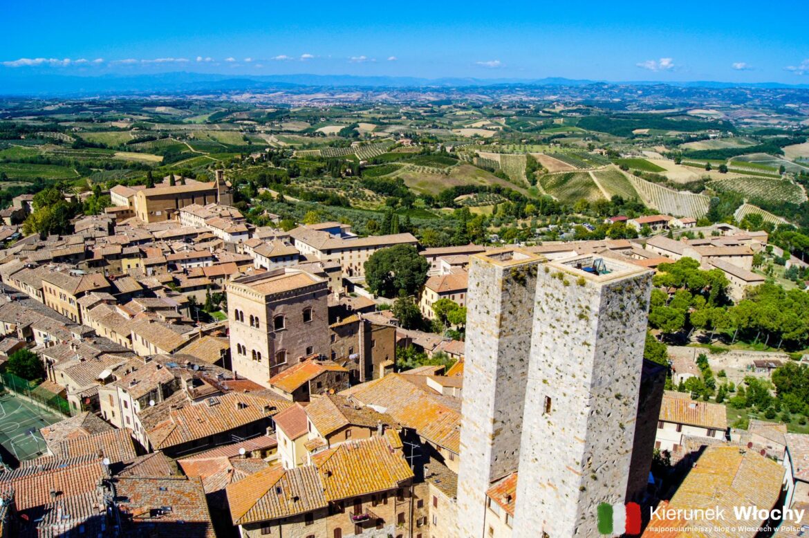 San Gimignano – czyli średniowieczny Manhattan w sercu Toskanii. Na zdjęciu panorama miasta, którą podziwiałem z Torre Grossa (fot. Łukasz Ropczyński, kierunekwlochy.pl) San Gimignano – czyli średniowieczny Manhattan w sercu Toskanii. Na zdjęciu panorama miasta, którą podziwiałem z Torre Grossa (fot. Łukasz Ropczyński, kierunekwlochy.pl)