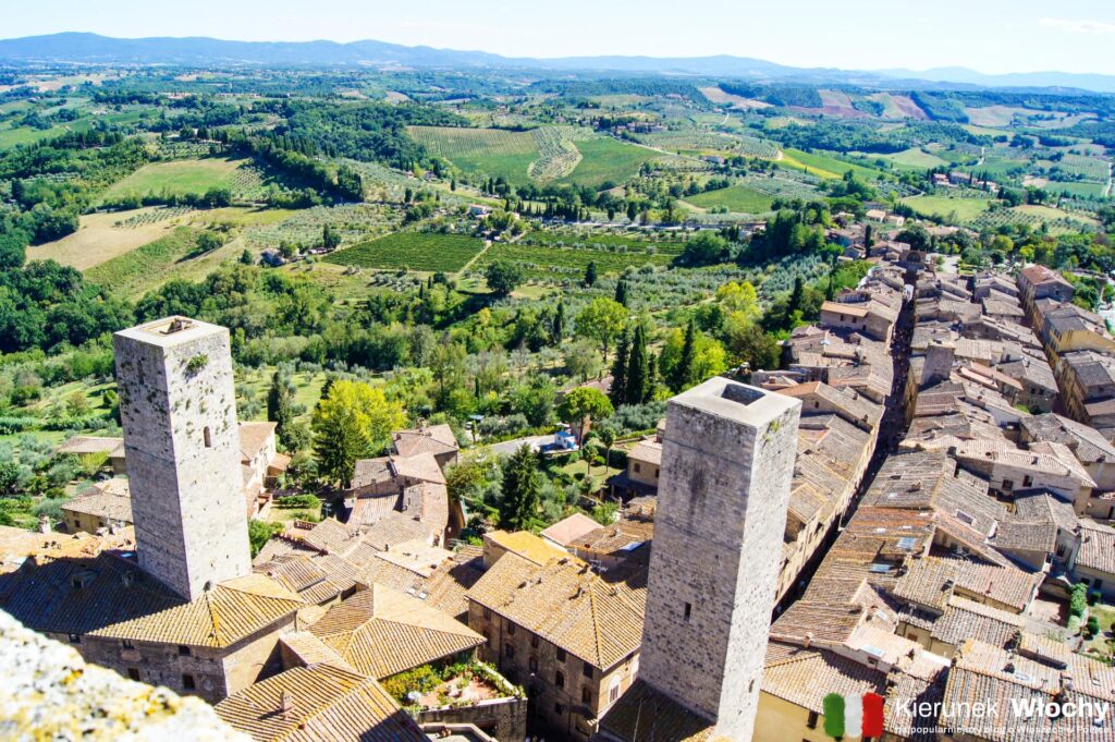 widok na San Gimignano z Torre Grossa (fot. Łukasz Ropczyński, kierunekwlochy.pl)