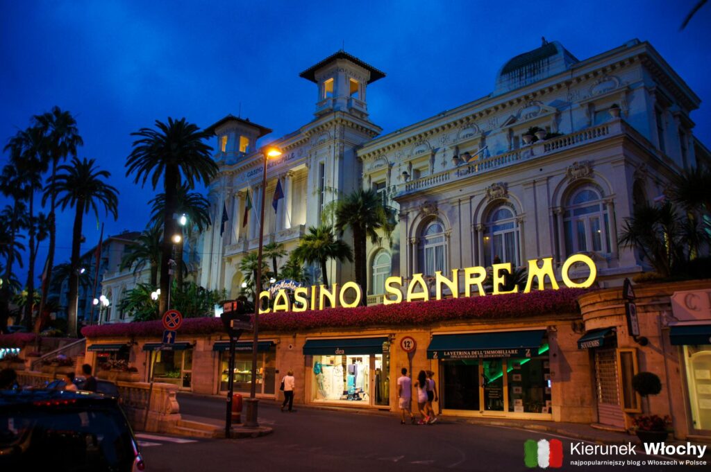 San Remo położone jest 30 km od Diano Marina, Liguria, Włochy (fot. Łukasz Ropczyński, kierunekwlochy.pl)
