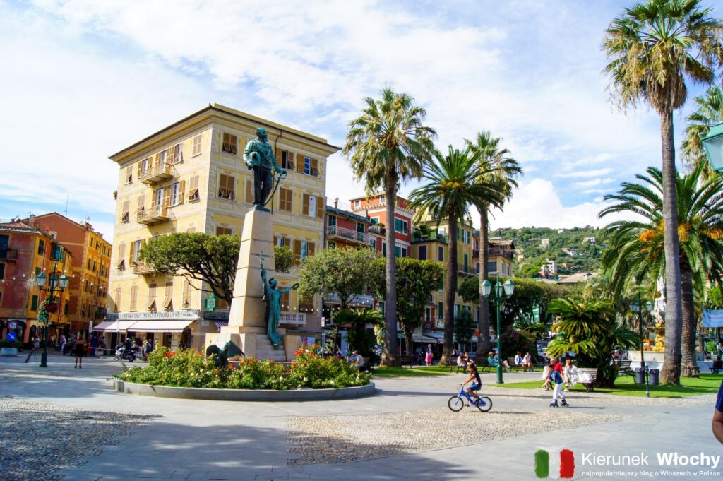 Piazza Martiri della Libertà w Santa Margherita Ligure, Liguria, Włochy (fot. Łukasz Ropczyński, kierunekwlochy.pl)