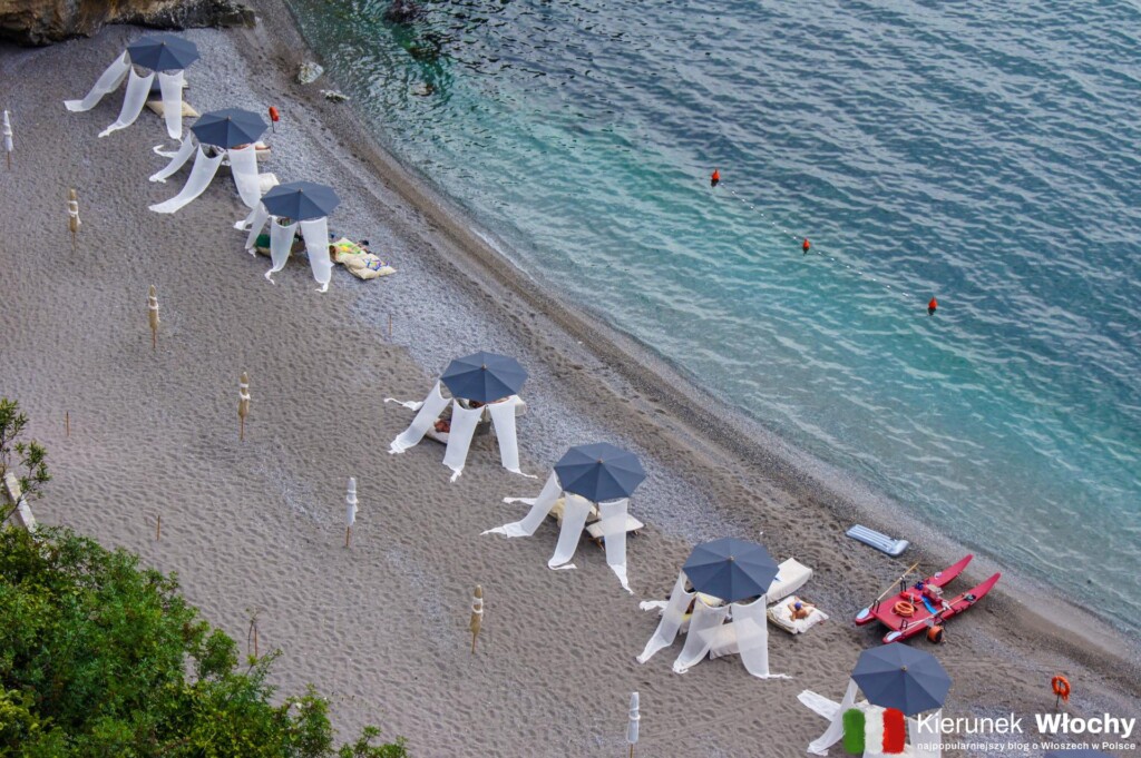 prywatna zatoczka przy Hotelu Eco Del Mare w Fiascherino koło Tellaro, Liguria, Włochy (fot. Łukasz Ropczyński, kierunekwlochy.pl)