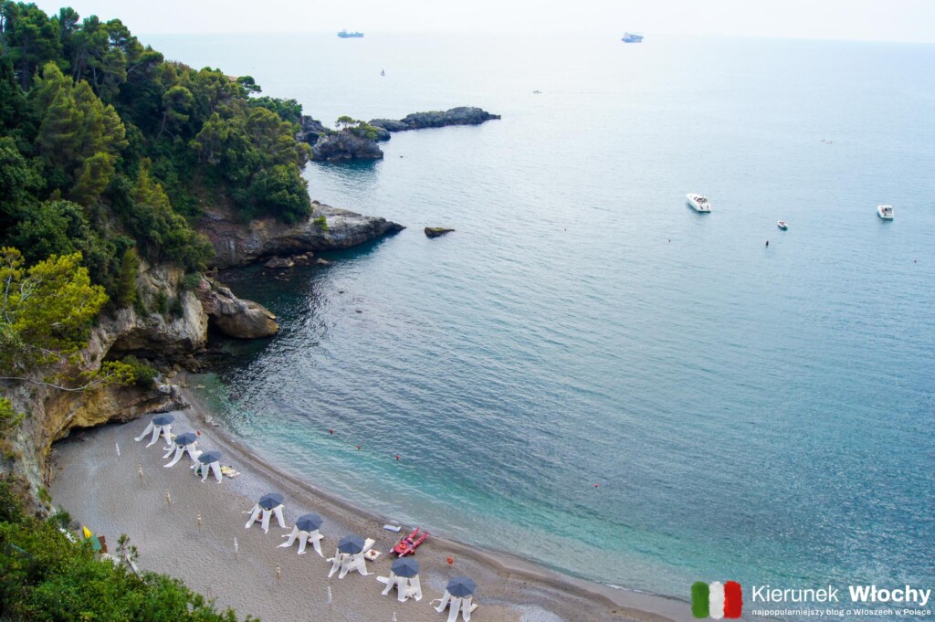 prywatna zatoczka przy Hotelu Eco Del Mare w Fiascherino koło Tellaro, Liguria, Włochy (fot. Łukasz Ropczyński, kierunekwlochy.pl)