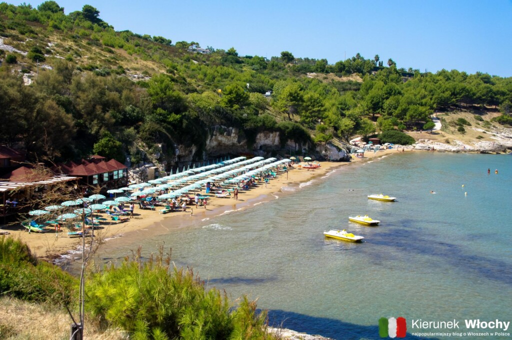 plaża Defensola nazywana też jako spiaggia di dietro San Lorenzo, Vieste, Włochy (fot. Łukasz Ropczyński, kierunekwlochy.pl)