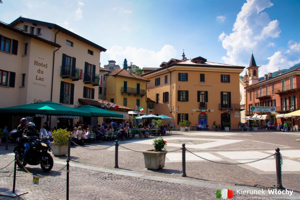 Piazza Garibaldi w Menaggio, jezioro Como, Włochy (fot. Łukasz Ropczyński, kierunekwlochy.pl)