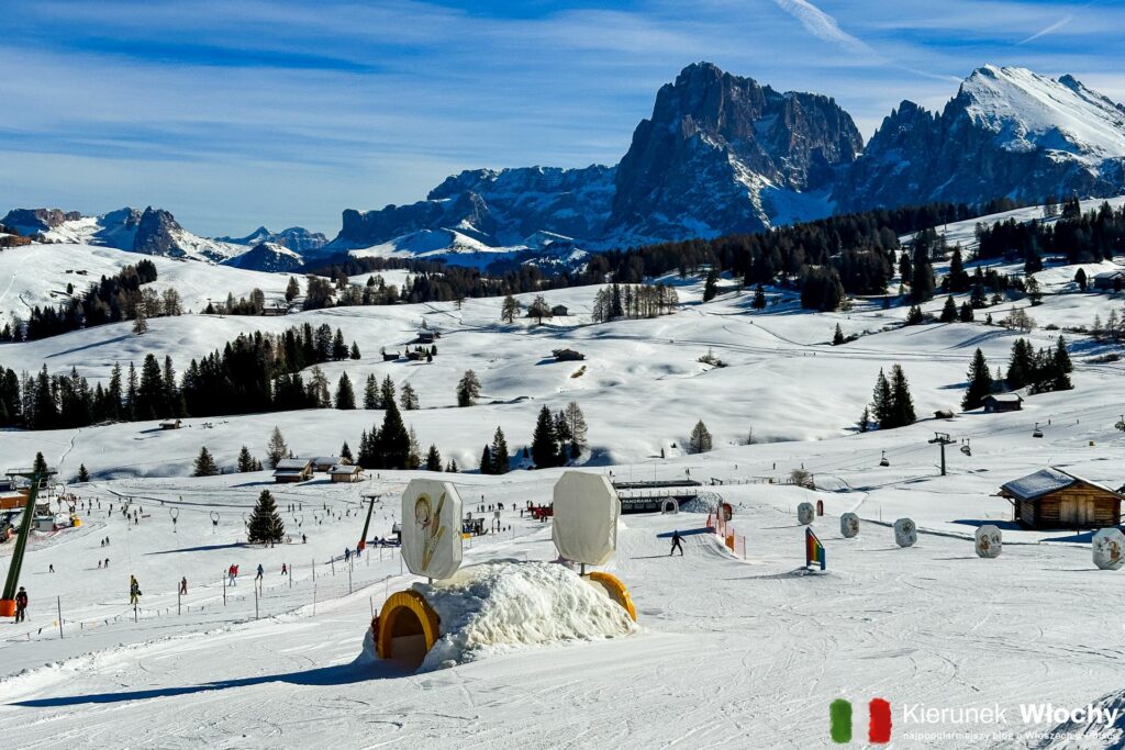 ośrodek narciarski Seiser Alm / Alpe di Siusi, gdzie jechać na narty do Włoch, Południowy Tyrol, Włochy (fot. Łukasz Ropczyński, kierunekwlochy.pl)