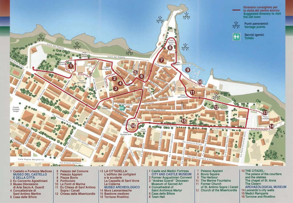 Piombino - turystyczna mapa miasta