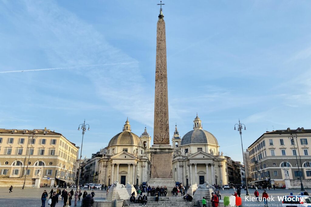 Piazza del Popolo, Rzym, Włochy (fot. Łukasz Ropczyński, kierunekwlochy.pl)