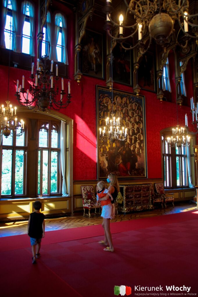 wnętrze zamku Miramare (fot. Ł. Ropczyński, kierunekwlochy.pl)