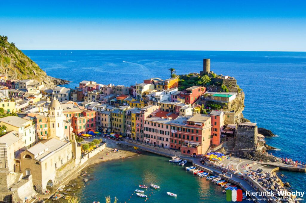 miasteczko Vernazza w Parku Narodowym Cinque Terre, Liguria, Włochy (fot. Łukasz Ropczyński, kierunekwlochy.pl)
