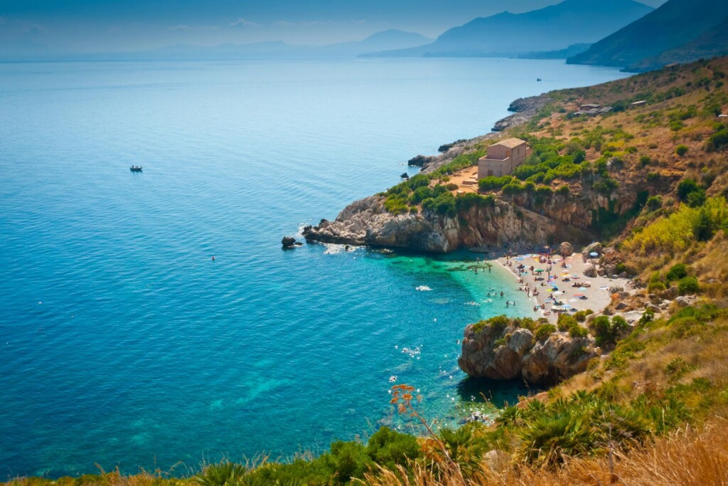 Cala Tonnarella dell'Uzzo, Riserva Naturale Orientata dello Zingaro, najpiękniejsze plaże Sycylii
