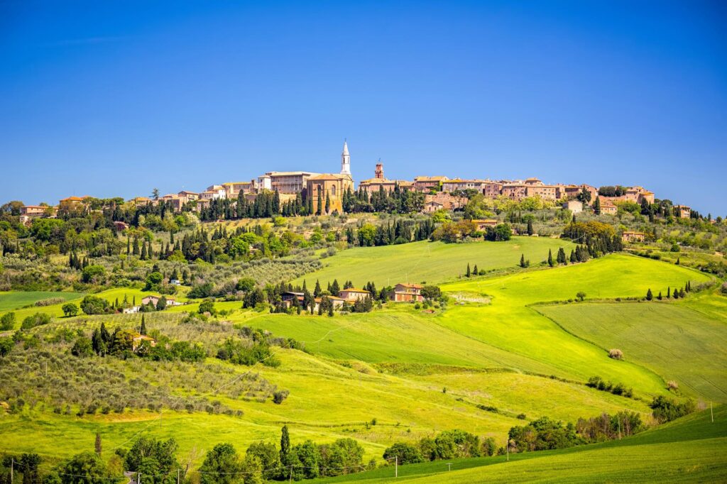 Pienza, dolina Val d'Orcia, Toskania, Włochy