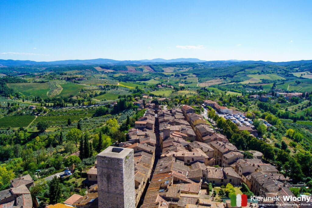 widok na San Gimignano z wieży Torre Grossa, Toskania, Włochy (fot. Łukasz Ropczyński, kierunekwlochy.pl)