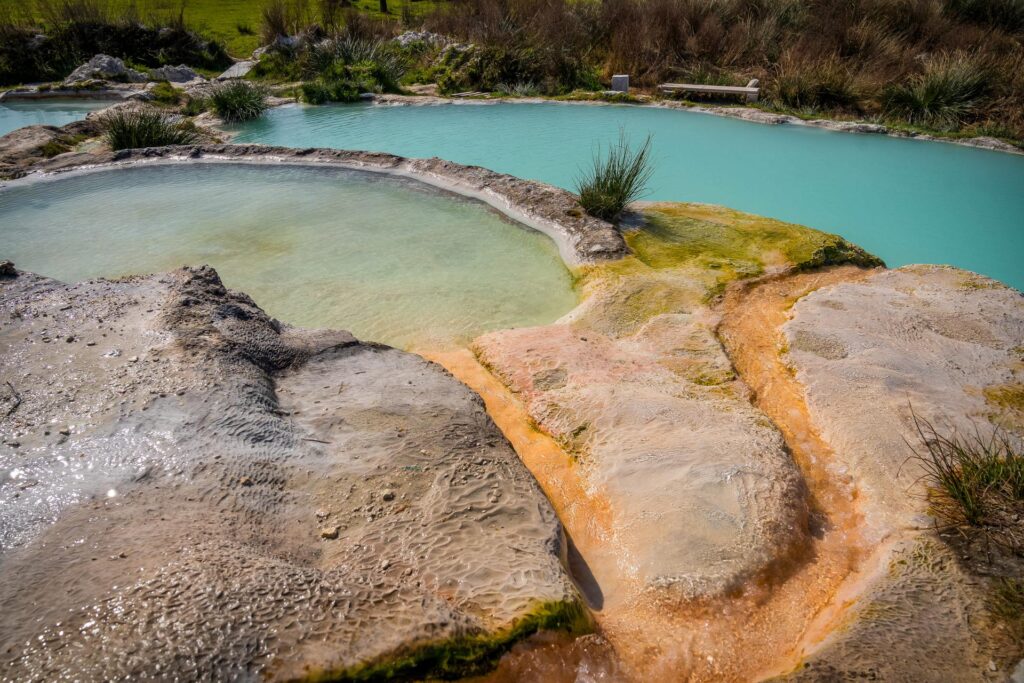 Piscine Carletti, darmowe gorące źródła w okolicy Viterbo, region Lacjum (Lazio), Włochy