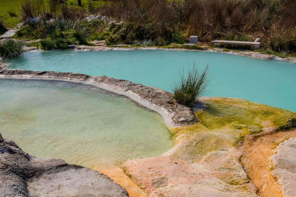 Piscine Carletti, darmowe gorące źródła w okolicy Viterbo, region Lacjum (Lazio), Włochy