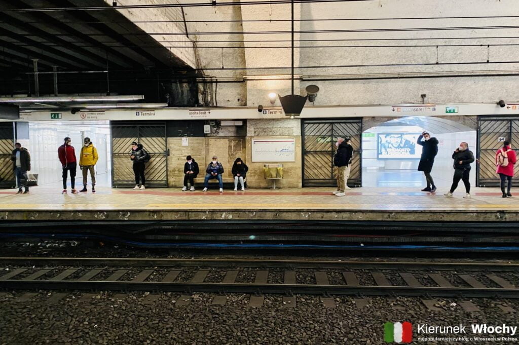 metro w Rzymie, stacja Termini na linii B (fot. Łukasz Ropczyński, kierunekwlochy.pl)