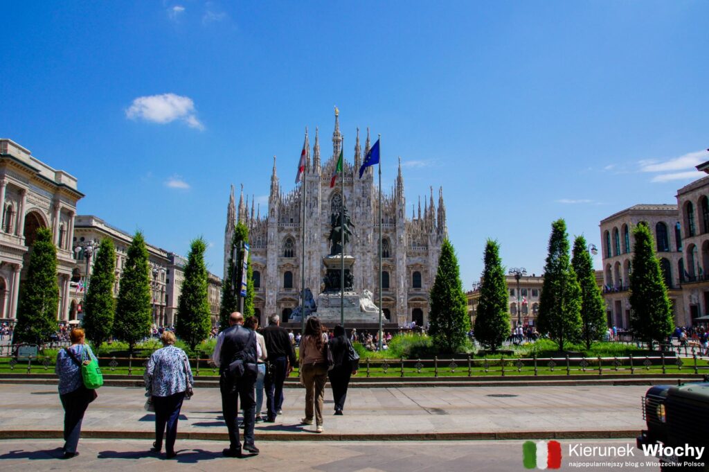 Piazza del Duomo, Mediolan, Lombardia, Włochy (fot. Łukasz Ropczyński, kierunekwlochy.pl)