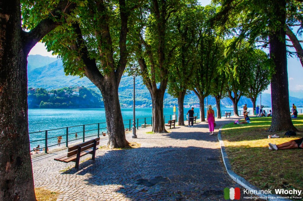 promenada wzdłuż jeziora Como w Lecco, Lombardia, Włochy (fot. Łukasz Ropczyński, kierunekwlochy.pl)