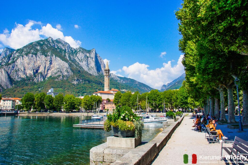 promenada w Lecco, jezioro Como, Lombardia, Włochy (fot. Łukasz Ropczyński, kierunekwlochy.pl)