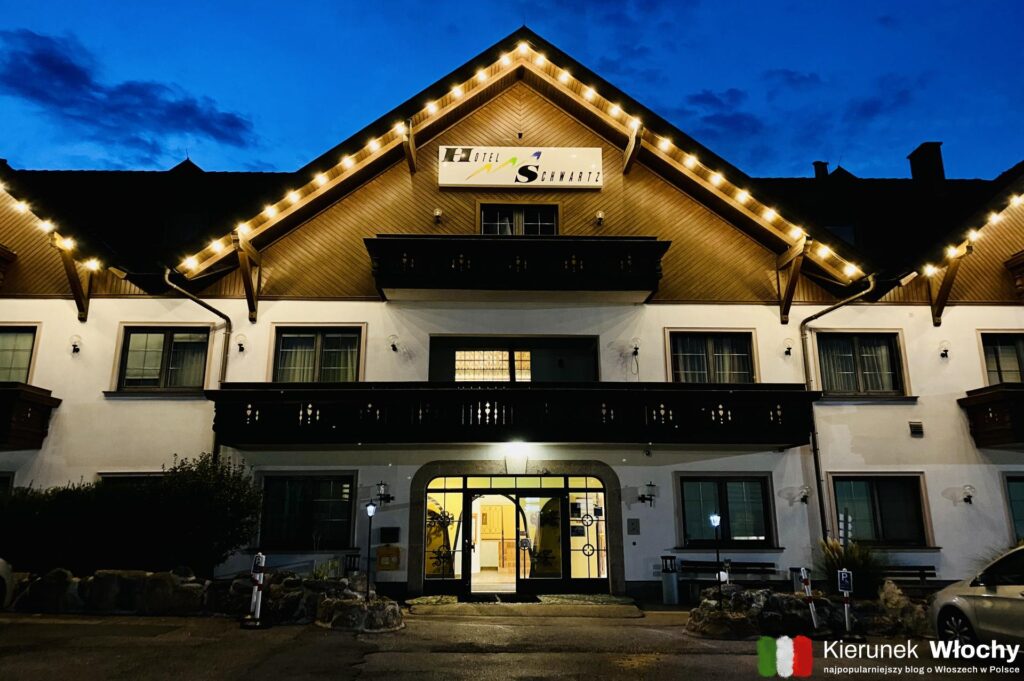 Hotel Schwartz*** w austriackim Breitenau, sprawdzone hotele w drodze do Włoch (fot. Łukasz Ropczyński, kierunekwlochy.pl)