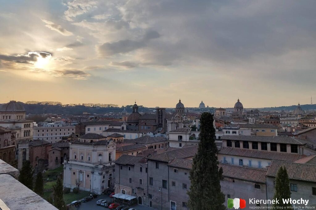 widok z tarasu restauracji Terrazza Caffarelli, znajdującej się na Kapitolu, Rzym (fot. Aleksandra Andrzejczyk)