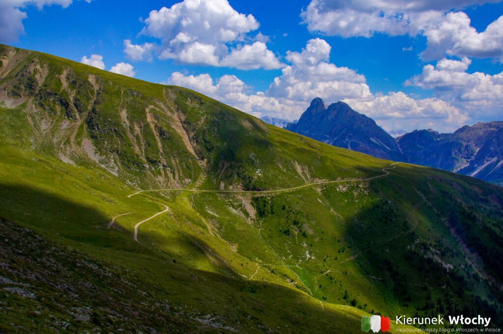widok z okolic schroniska górskiego Rifugio Pfannspitz na wysokości 2468 m n.p.m. (fot. Łukasz Ropczyński, kierunekwlochy.pl)