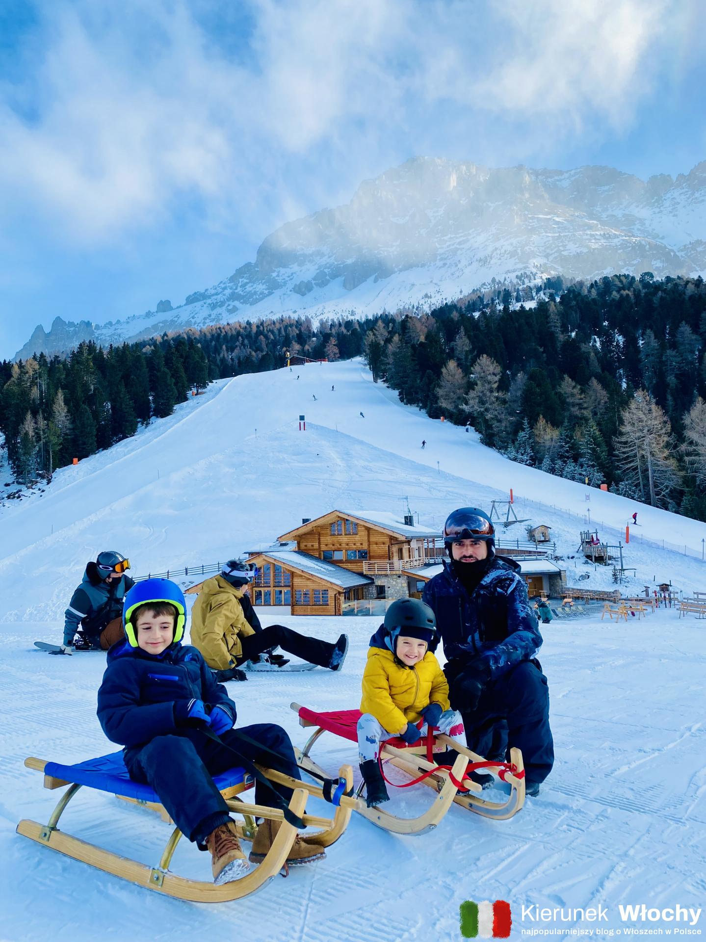 Włochy zimą to nie tylko narty! Odkryj świetne tory saneczkowe w Dolomitach (fot. Joanna Ropczyńska, kierunekwlochy.pl)