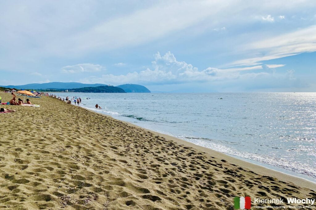 bezpłatna plaża Rimigliano, która oddalona jest o 2 km od rezydencji Ghiacci Vecchi (fot. Łukasz Ropczyński, kierunekwlochy.pl)