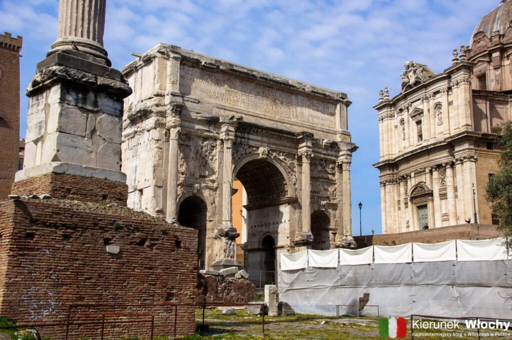 Łuk Septymiusza Sewera, Forum Romanum, Rzym, Włochy (fot. Łukasz Ropczyński, kierunekwlochy.pl)