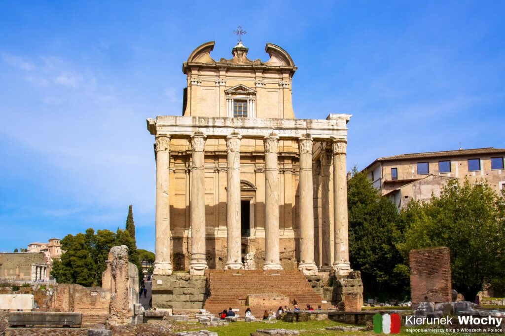 Świątynia Antonina i Faustyny, Forum Romanum, Rzym, Włochy (fot. Łukasz Ropczyński, kierunekwlochy.pl)