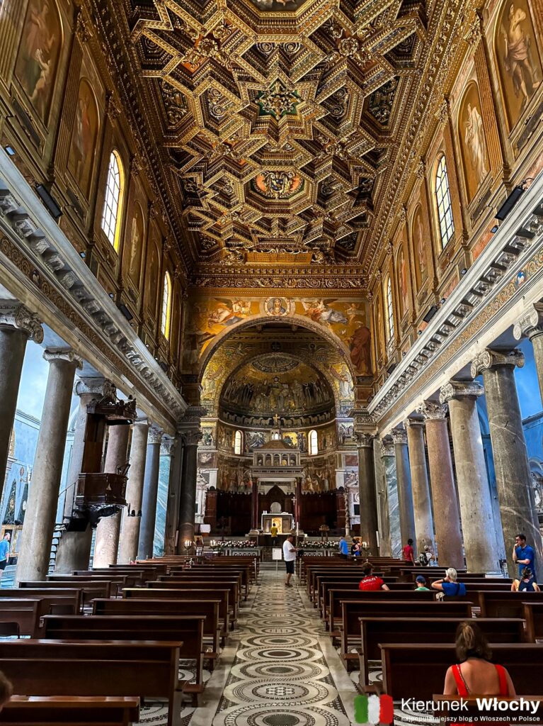 Basilica di Santa Maria in Trastevere, Zatybrze, Rzym, Włochy (fot. Łukasz Ropczyński, kierunekwlochy.pl)