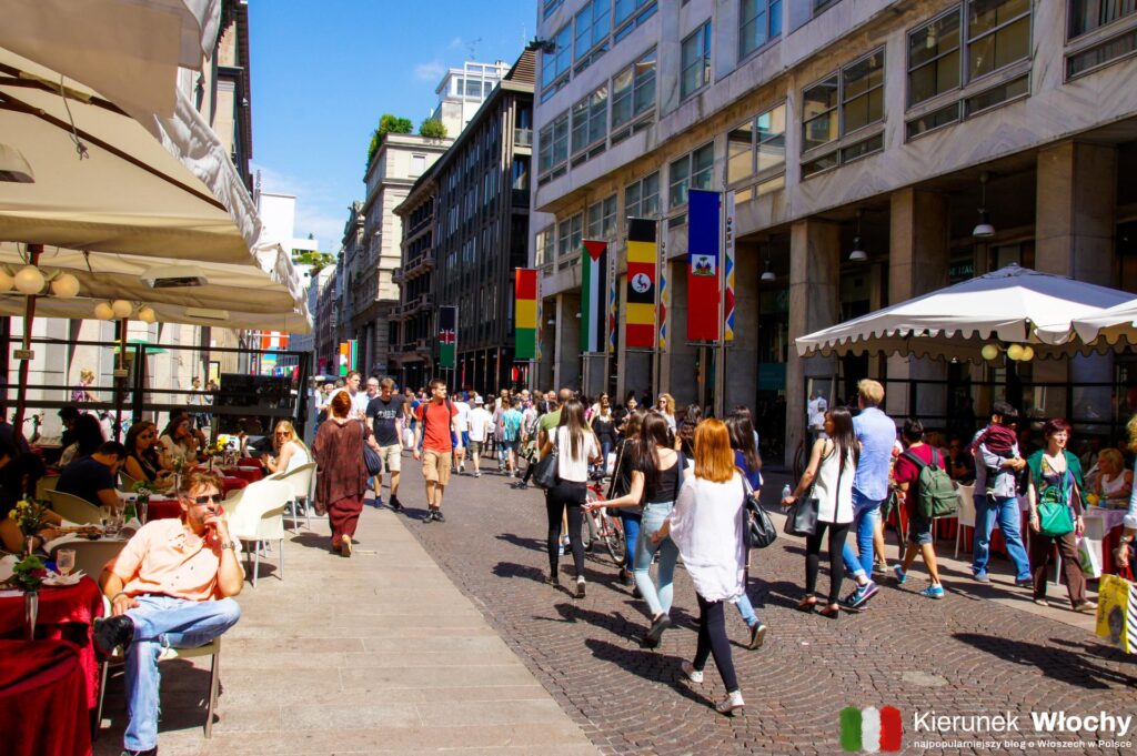 Corso Vittorio Emanuele II, Mediolan, Lombardia, Włochy (fot. Łukasz Ropczyński, kierunekwlochy.pl)