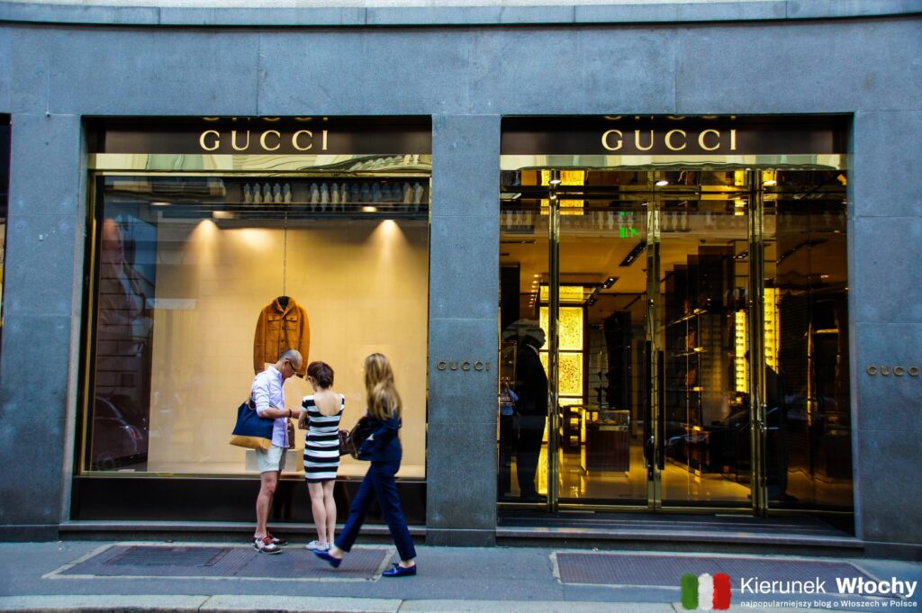 Gucci, Quadrilatero d'Oro, Mediolan, Lombardia, Włochy (fot. Łukasz Ropczyński, kierunekwlochy.pl)