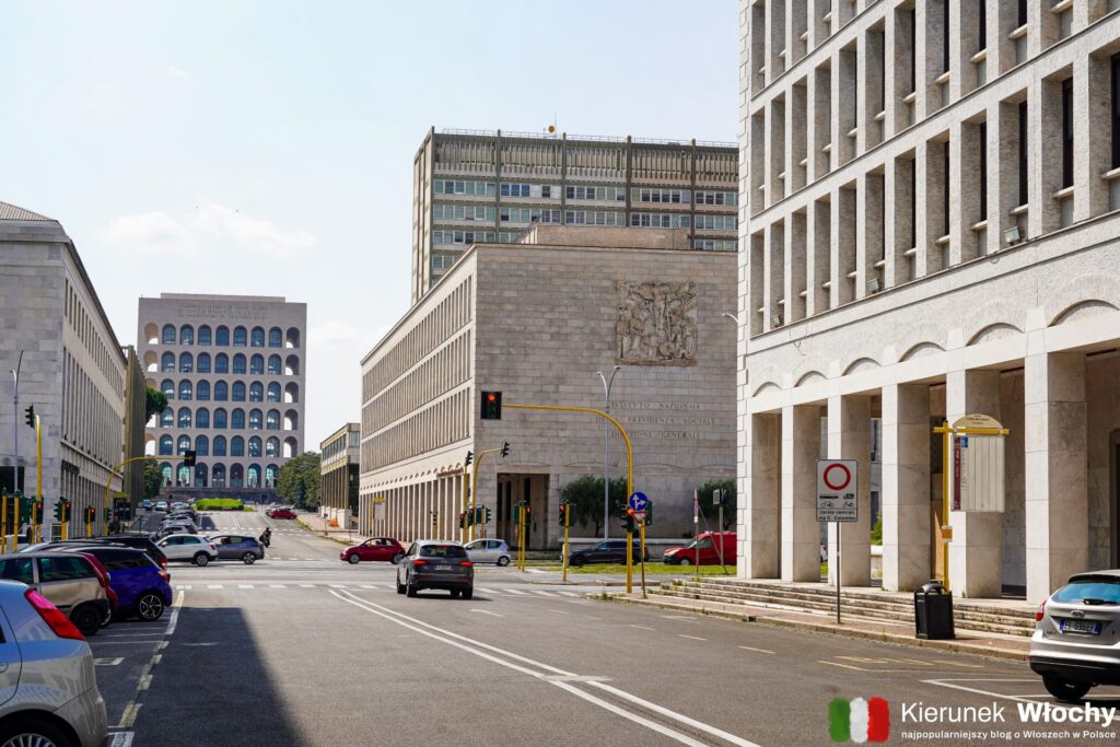 Viale della Civiltà del Lavoro, EUR, Rzym (fot. Łukasz Ropczyński, kierunekwlochy.pl)